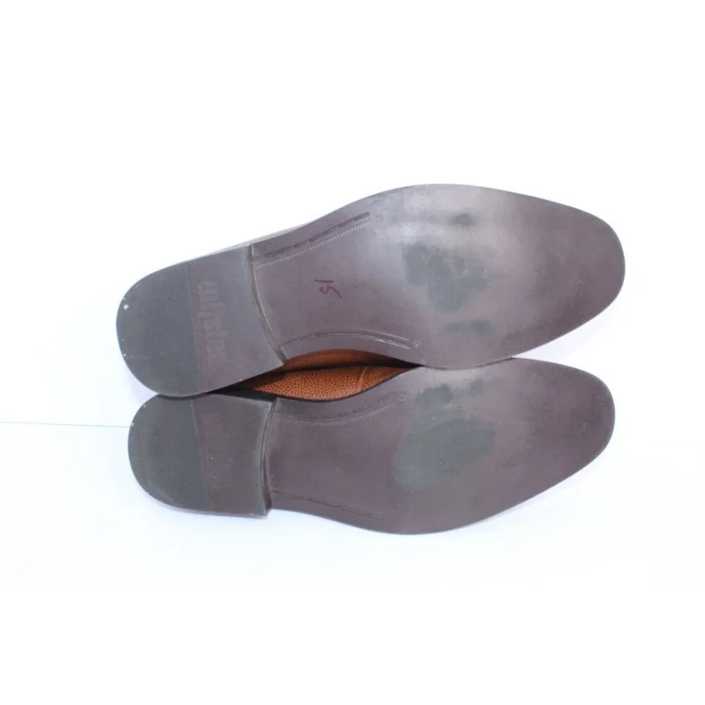 Kenneth Cole Unlisted Half Time Dress Shoes‎ Men's 10.5 Brown Faux Leather